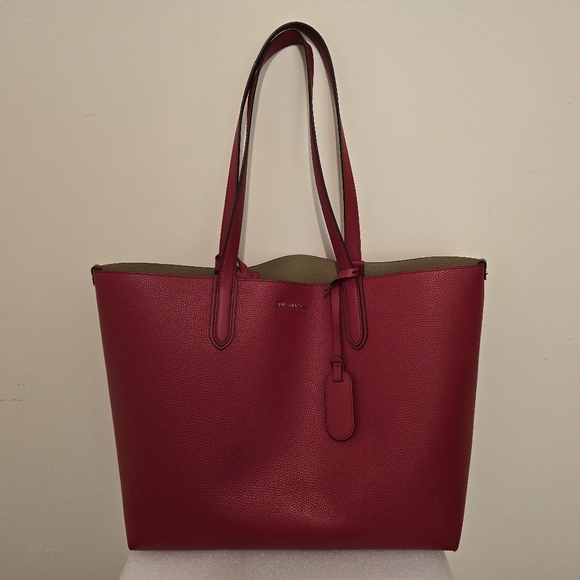 NWOT Michael Kors Reversible Tote Bag With Separate Zipper Pouch Red - Picture 2 of 5